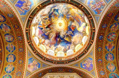 Szeged, Hungary - February 2020: Interior of the Cathedral
