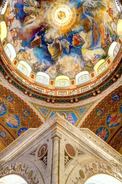 Szeged, Hungary - February 2020: Interior of the Cathedral