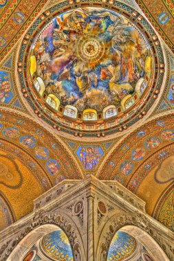 Szeged, Hungary - February 2020: Interior of the Cathedral
