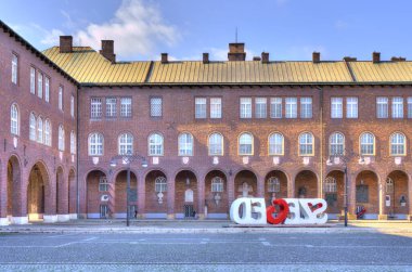 Szeged, Hungary - February 2021 : Cathedral Square in wintertime, HDR Image