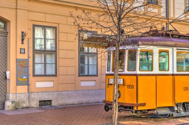 Szeged, Hungary - February 2021 : Historical center in sunny weather