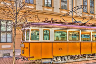 Szeged, Hungary - February 2021 : Historical center in sunny weather