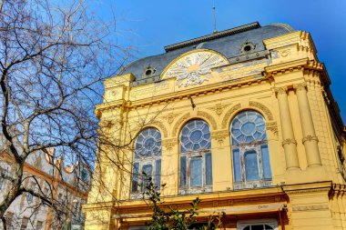 Szeged, Hungary - March 2021: Historical center in sunny weather, HDR Image