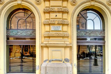 Szeged, Hungary - March 2021: Historical center in sunny weather, HDR Image