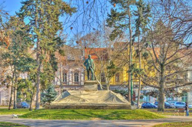 Szeged, Hungary - March 2021: Historical center in sunny weather, HDR Image