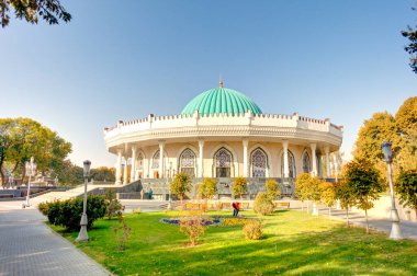 Tashkent, Uzbekistan - October 2019 : City center in autumn