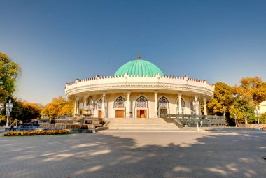 Tashkent, Uzbekistan - October 2019 : City center in autumn