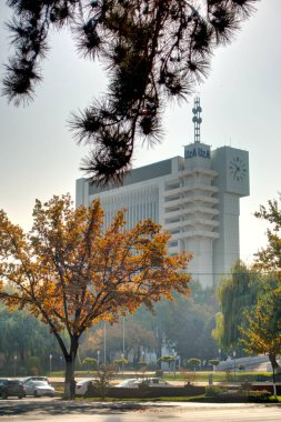 Tashkent, Uzbekistan - October 2019 : City center in autumn