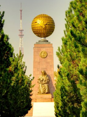 Tashkent, Uzbekistan - October 2019 : City center in autumn