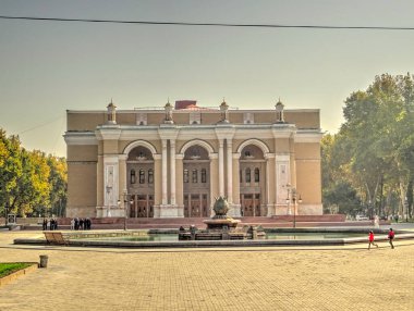 Tashkent, Uzbekistan - October 2019 : City center in autumn