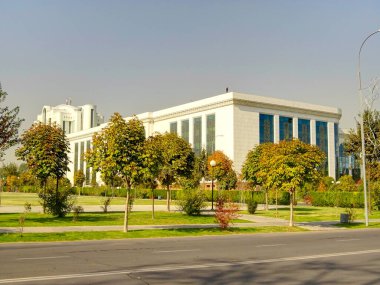 Tashkent, Uzbekistan - October 2019 : City center in autumn