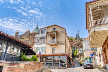 Tbilisi, Georgia - July 2021 : Historical center in sunny weather