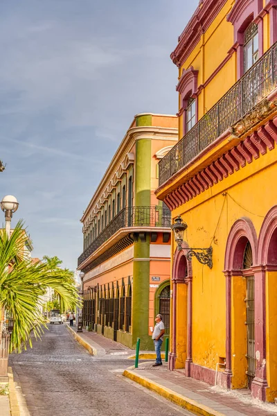 Mazatlan, Sinaloa, Mexico - January 2022 : Historical center in sunny weather