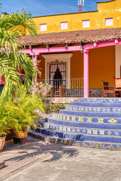 Mazatlan, Sinaloa, Mexico - January 2022 : Historical center in sunny weather,