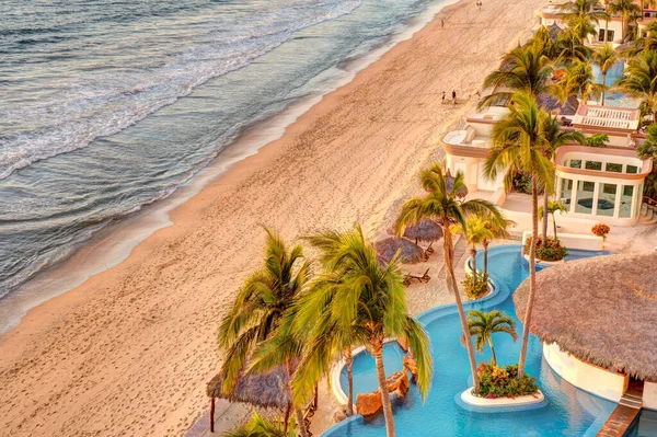 Mazatlan Mexico January 2022 Cerritos Beach Sunny Weather — стокове фото