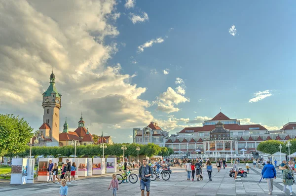 Σόποτ Πολωνία Ιούλιος 2021 Όμορφη Θέα Στην Πόλη Καλοκαίρι — Φωτογραφία Αρχείου