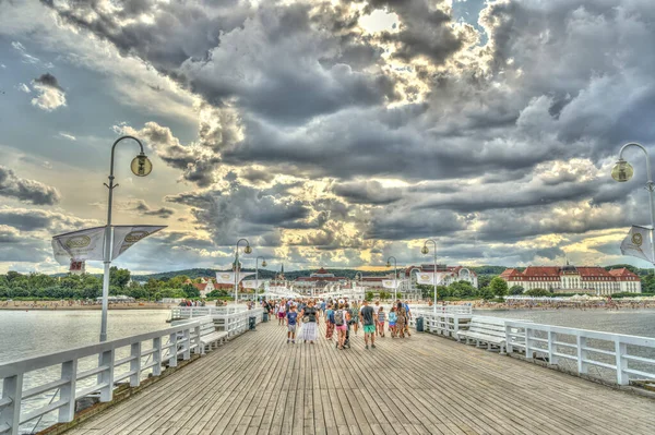 Sopot Poland July 2021 Seaside Resort Summertime — Stock fotografie