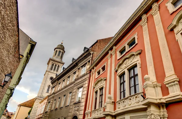 Sopron Hungary June 2020 Historical Center Summertime — Zdjęcie stockowe