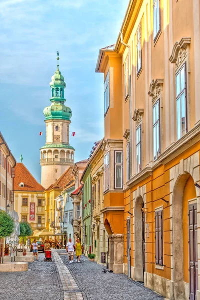 Sopron Hungary June 2020 Historical Center Summertime — Stockfoto