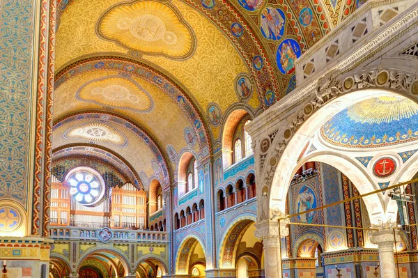 Szeged Hungary February 2020 Interior Cathedral — Stock Photo, Image