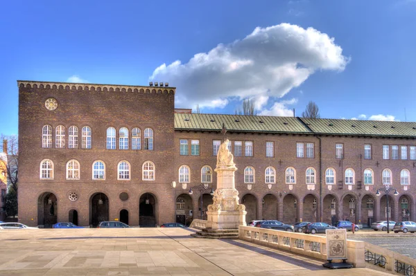 Szeged Hungary February 2021 Cathedral Square Wintertime Hdr Image — Stock fotografie