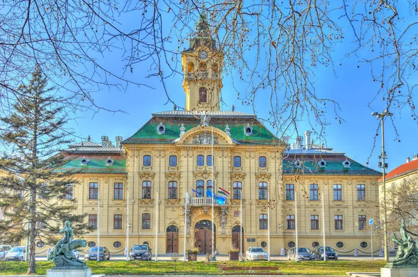 Szeged Hungary March 2021 Historical Center Sunny Weather Hdr Image —  Fotos de Stock