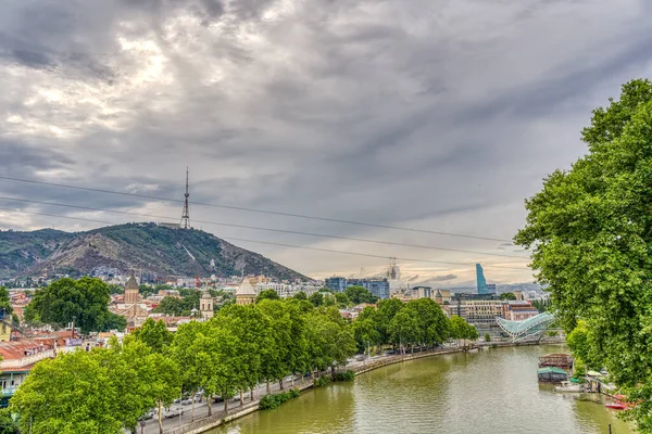 Tbilisi Georgia July 2021 Historical Center Cloudy Weather — ストック写真