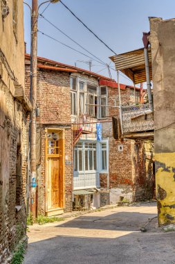 Tbilisi, Georgia - July 2021 : Historical center in sunny weather
