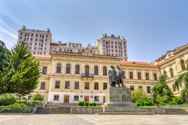 Tbilisi, Georgia - July 2021 : Historical center in sunny weather
