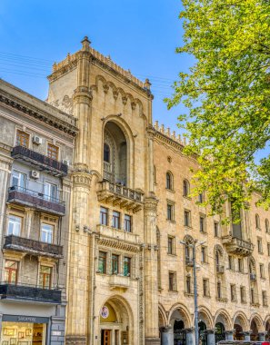 Tbilisi, Georgia - July 2021 : Historical center in sunny weather