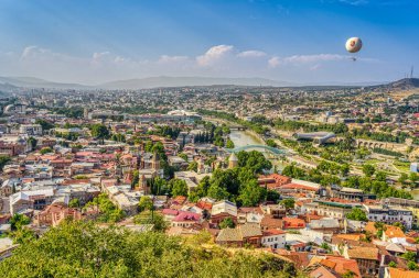 Tbilisi, Georgia - July 2021 : Historical center in sunny weather