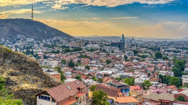 Tbilisi, Georgia - July 2021 : Historical center in sunny weather