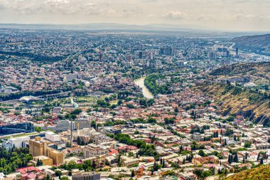 Tbilisi, Georgia - July 2021 : Historical center in sunny weather
