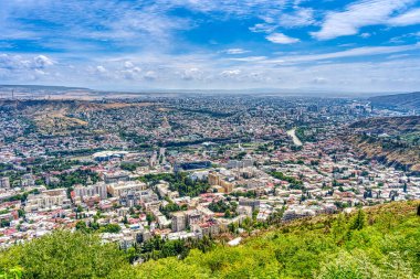 Tbilisi, Georgia - July 2021 : Historical center in sunny weather
