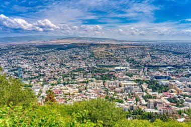 Tbilisi, Georgia - July 2021 : Historical center in sunny weather