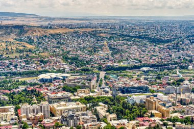 Tbilisi, Georgia - July 2021 : Historical center in sunny weather