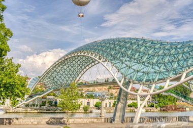 Tbilisi, Georgia - July 2021 : Historical center in sunny weather