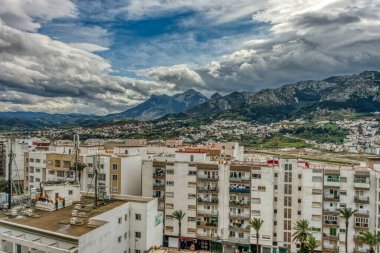 Tetouan, Morocco - January 2020 : Historical center in sunny weather