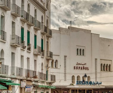 Tetouan, Morocco - January 2020 : Historical center in sunny weather