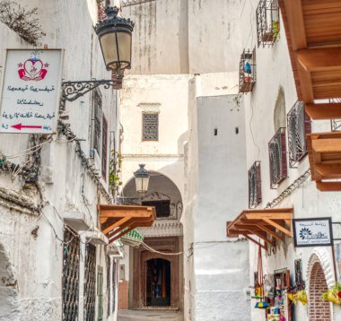 Tetouan, Morocco - January 2020 : Historical center in sunny weather