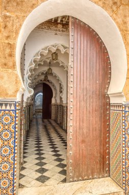 Tetouan, Morocco - January 2020 : Colonial center of the city at wintertime