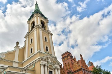 Torun, Poland - August 2021: Beautiful view on the Historical center of the city in summertime