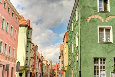 Torun, Poland - August 2021: Beautiful view on the Historical center of the city in summertime