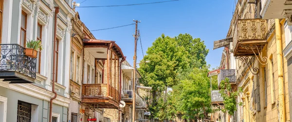 Тбилиси Грузия Июль 2021 Года Исторический Центр Солнечную Погоду — стоковое фото