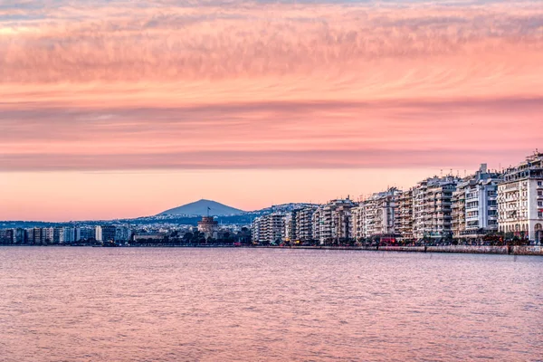 Thessaloniki Greece Beautiful View Atmosphere Sunset — Stockfoto