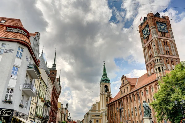 Torun Poland August 2021 Beautiful View Historical Center City Summertime — Zdjęcie stockowe