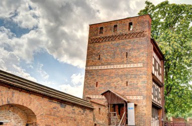 Torun, Poland - August 2021: Beautiful view on the Historical center of the city in summertime