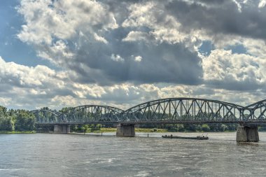 Torun, Poland - August 2021: Beautiful view on the Historical center of the city in summertime