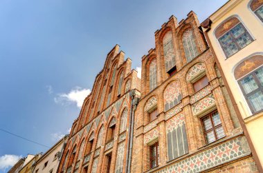 Torun, Poland - August 2021: Beautiful view on the Historical center of the city in summertime