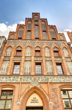 Torun, Poland - August 2021: Beautiful view on the Historical center of the city in summertime